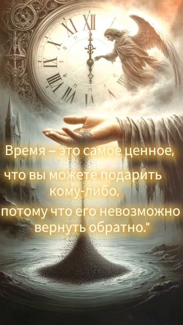 Время бесценно.