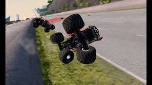 YETI Monster Jam VS  EL TORO LOCO Monster truck Deathly  Decent and Destruction Beamngdrive