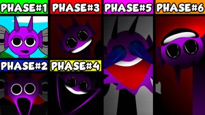 SPRUNKI - СПРУНКИ каждый Отдельно Фаза 1 против Фаза 2, Фаза 3, и Фаза 4, Фаза 5 и Фаза 6