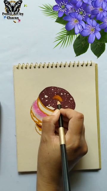How To Draw A Donut🍩 Easy Step By Step || Colored pencils Drawing #shorts #drawing смотреть онлайн