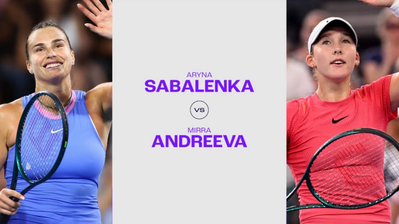 05.06.24. Мирра Андреева - Арина Соболенко. WTA Roland Garros. Mirra Andreeva - Aryna Sabalenka