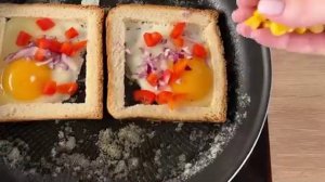 💯 Самый простой рецепт тостов на завтрак! Так быстро и вкусно!
