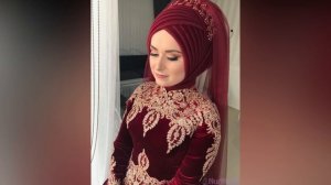 Fancy Bridal Hijab For Wedding ll Beautiful & elegant Arabian Hijab style For Muslim Bride 2021-202