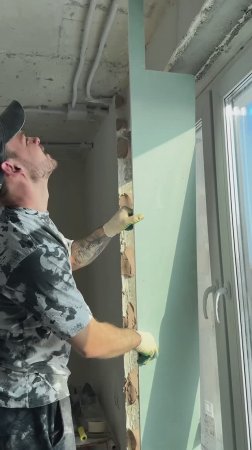 Монтаж откосов из гипсокартона