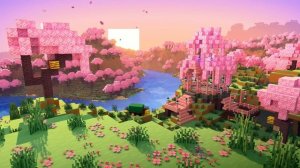 Minecraft Soothing Scenes   Relaxing Cherry Grove