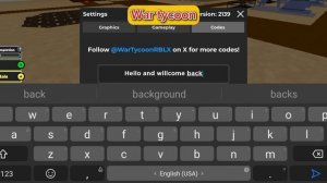 UPD🔥WAR TYCOON CODES 2024 | ROBLOX WAR TYCOON CODES 2024 | CODES FOR WAR TYCOON
