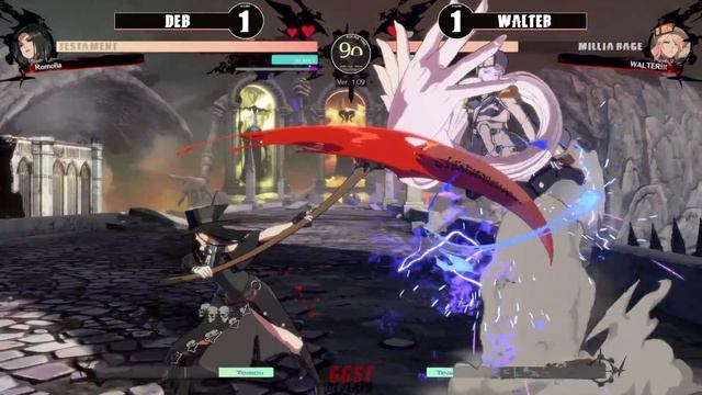 GGST 🔥 DEB (Testament) vs WALTER!!! (Top ranked Millia) 🔥 Guilty Gear Strive 🔥 Steam