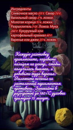 Шведское печенье с вареньем.