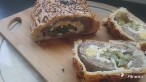 Самый Простой Рецепт!!! Пирог из Слоёного теста с очень вкусной начинкой!!!!