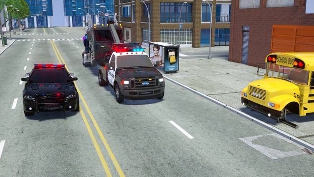Fire Truck Helps Sergeant Lucas The Police Car |  +More Wheel City Heroes Cartoon For Kids Children