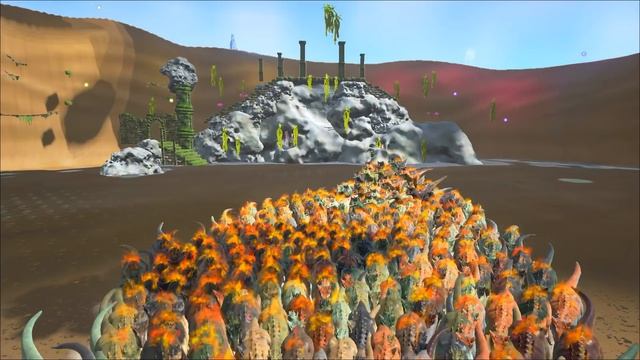 ARK Survival Evolved - 500 ALLOSAURUS & LEVEL 150,000 ALLO VS TITANOSAUR ( ARK Battles Gameplay ) смотреть онлайн