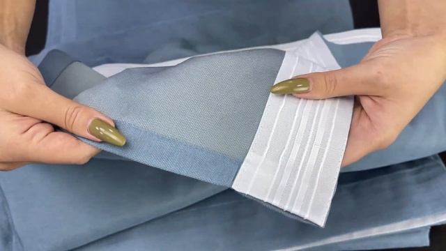 Шторы готовые в СИНЕМ цвете материал канвас димаут можете купить в интернет магазине по ссылке ниже