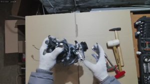 Снятие 3-х кулачкового центробежного сцепления детского квадроцикла с двигателем 49сс 2Т