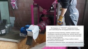 Экструдирование смеси из рыбных отходов, овощей и зернового наполнителя