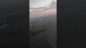 S7 взлет аэропорт Домодедово. Полет в оранжевый закат