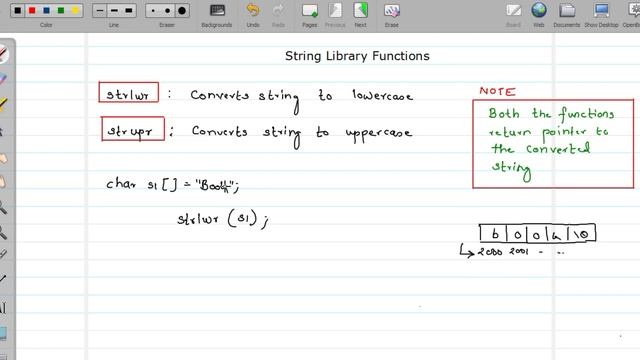 99 - strupr and strlwr Function in C Programming | String Function in C | Function Returning Pointe