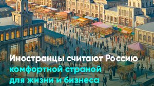 Иностранцы считают Россию комфортной страной для жизни и бизнеса