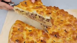 ПИРОГ С МЯСОМ И КАРТОФЕЛЕМ - Легкий Рецепт❗ Вкусное тесто и Сочная начинка!