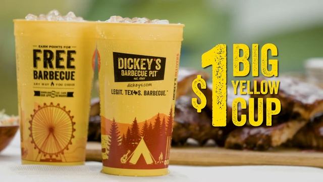 Dickey's BBQ Pit: Big Yellow Cup- :30 TV Spot смотреть онлайн