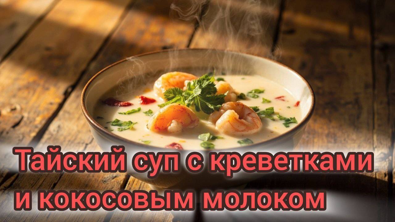 Как приготовить Том Кха: Тайский суп с креветками и кокосовым молоком