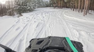 Loncin 300. Легкая прогулка в морозный день.