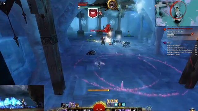 Guild Wars 2 - Solo Dungeons - HotW Story Mode - Full Zerker Core Ele смотреть онлайн