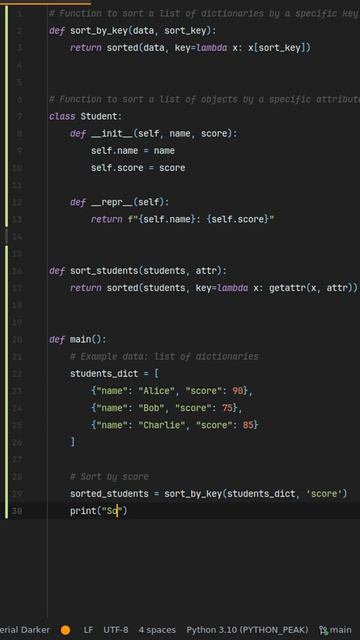 How can sorted() sort complex data structures in python? master pythons sorted() function advanced
