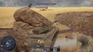 War Thunder. Реалистичные бои, техника США M18 GMC, БР 6.0, карта Пески Синая.