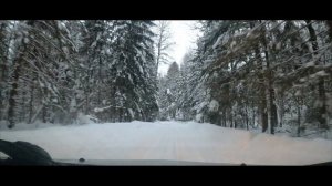Подмосковный зимник. Поездка на дачу.