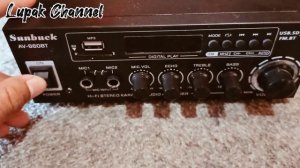UNBOXING‼️Stereo Amplifier "SUNBUCK" AV-660BT #viral #amplimini #youtubevideo