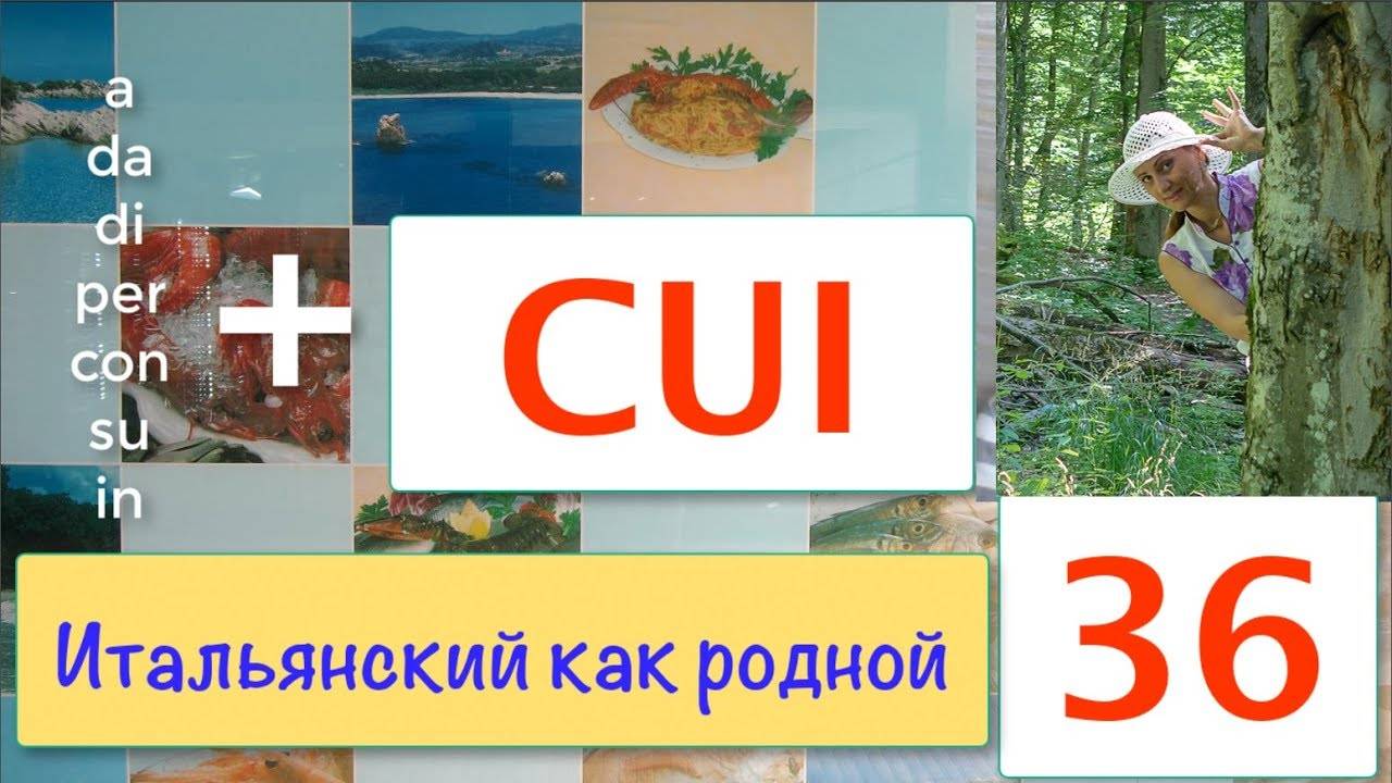 Итальянский CUI – это прилично и незаменимо – 36