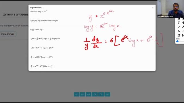 Simplified Explanation of Logarithmic Differentiation for CBSE Class 12 Math | Chp. 5 | GTU