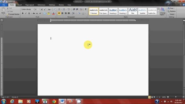 Finding the Synonym of a Word in Microsoft Word- COMM 103