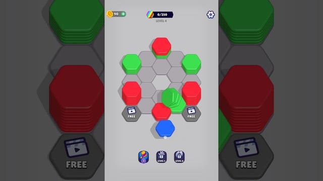 Hexa Sort Game Gameplay смотреть онлайн