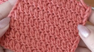 ПЛОТНЫЙ ДВОЙНОЙ УЗОР спицами. Хорош с двух сторон.