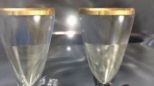 Футаж свадебные бокалы