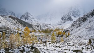 Поход на Шавлинские озера. Зима. 3ч.