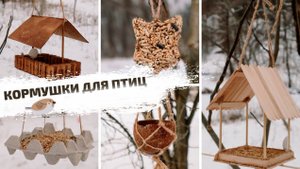 КОРМУШКИ для птиц СВОИМИ РУКАМИ