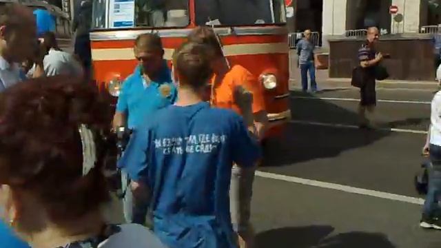Парад Ретро Автобусов  Парад Ретро Автомобилей ГУП МосГорТранс 08 08 2015.