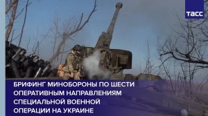 Брифинг Минобороны по шести оперативным направлениям специальной военной операции на Украине