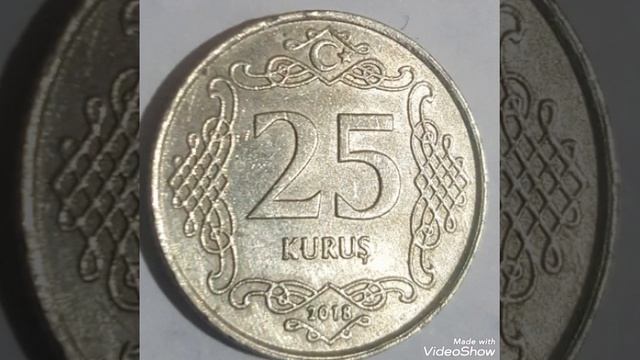 2018 Turkey & 25 kurus , coin value. смотреть онлайн