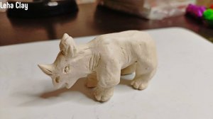 Как слепить Носорога из пластилина или полимерной глины