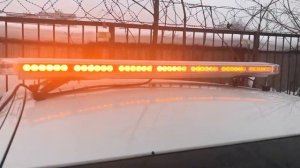 Мигалка балка желтая led люстра 96 led 120 см 12/24V