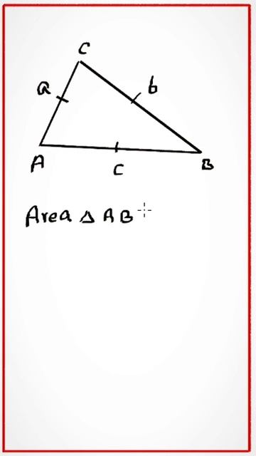 Maths shorts || Area of triangle || Maths shorts video #trending