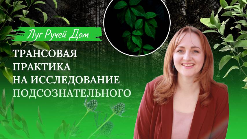 Символдрама: Расслабление Луг Ручей Дом