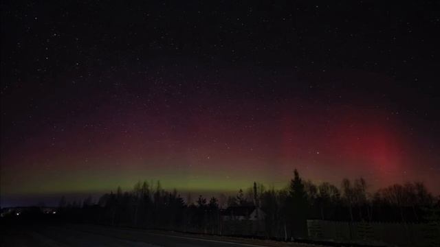 ✨Северное сияние. Московская область, Можайский район✨