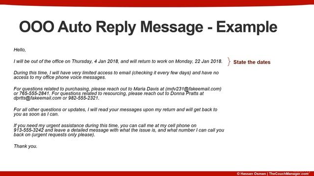 Write Better Email - Write the perfect Out of Office (OOO) Auto Reply смотреть онлайн