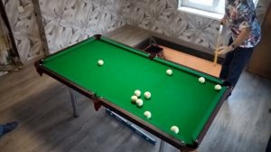 Бильярд Дома..Стол 6 футов..ВТОРАЯ партия.. ТУРНИР "трое"..Что-то пошло не так