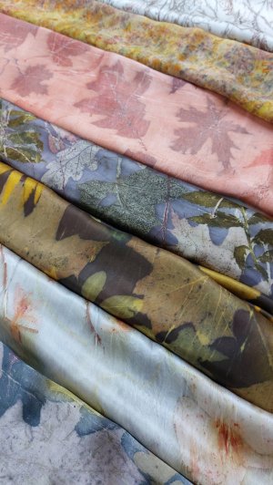 Экопринт на шелковых платках - природная красота для создания неповторимого образа