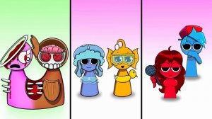 Спрунки Соник!  Sonic.exe и Creamy SYMBIOSIS, Sprunki  - ВСЕ фазы - Компиляция Incredibox